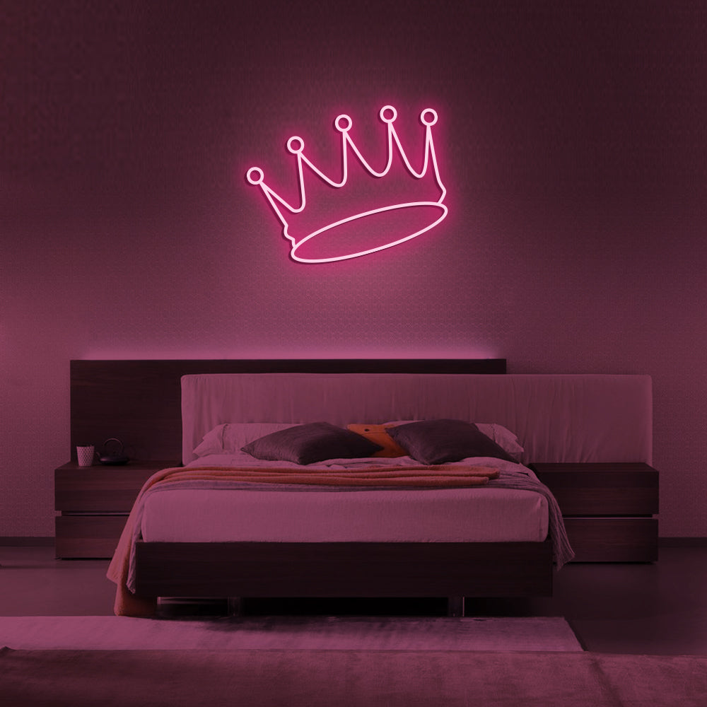 Crown Neon Sign - LED Neon Sign For Gifts, Room Decor