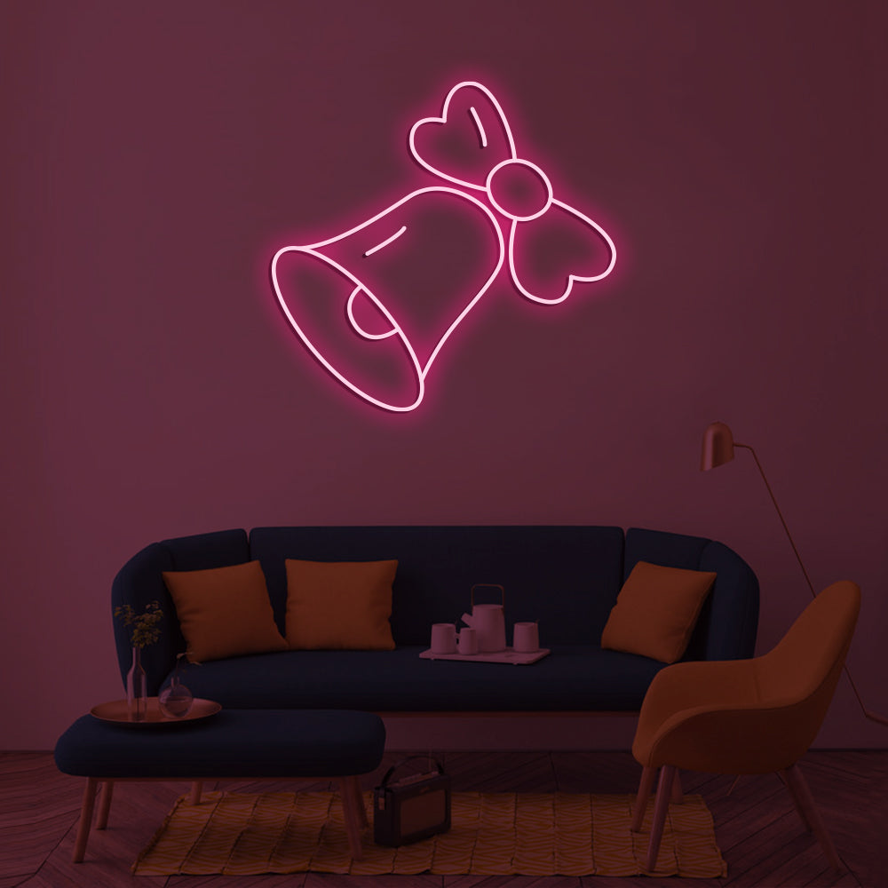 Bell Neon Sign - LED Neon Sign For Gifts, Room Decor