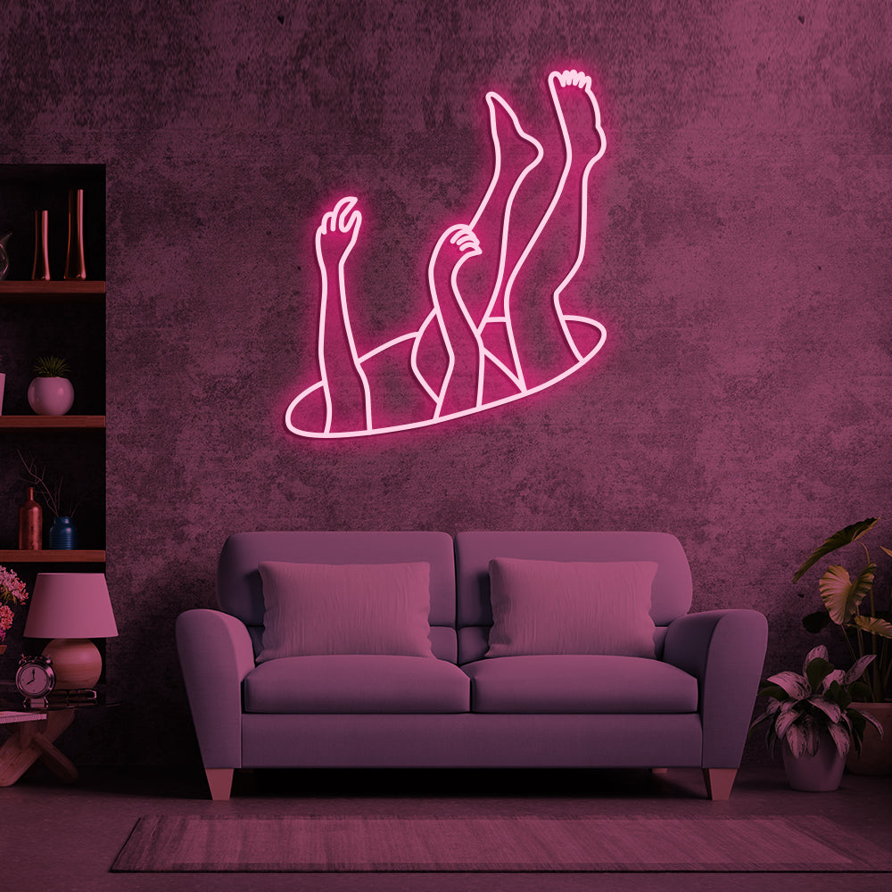 Falling Art Neon Sign LED Neon Sign For Gifts, Room Decor