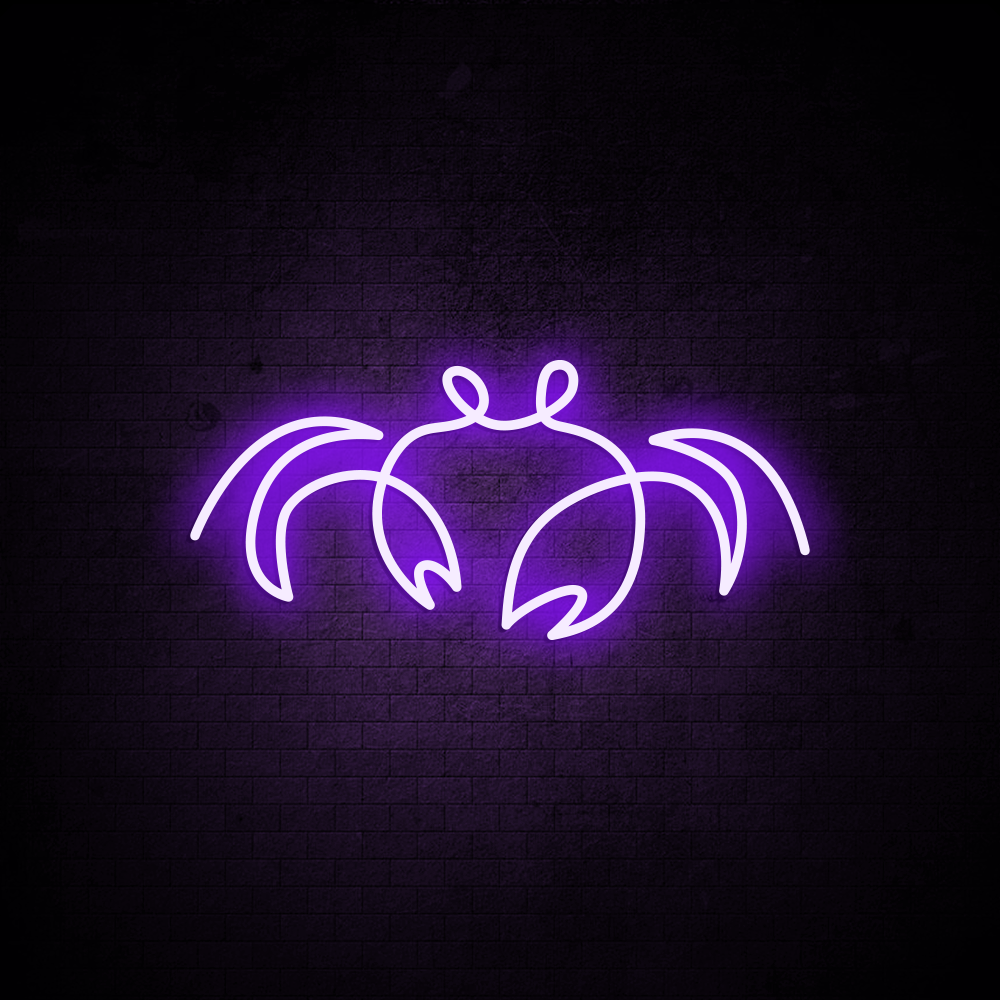 Cancer Crab Neon Sign - LED Neon Sign For Gifts, Room Decor