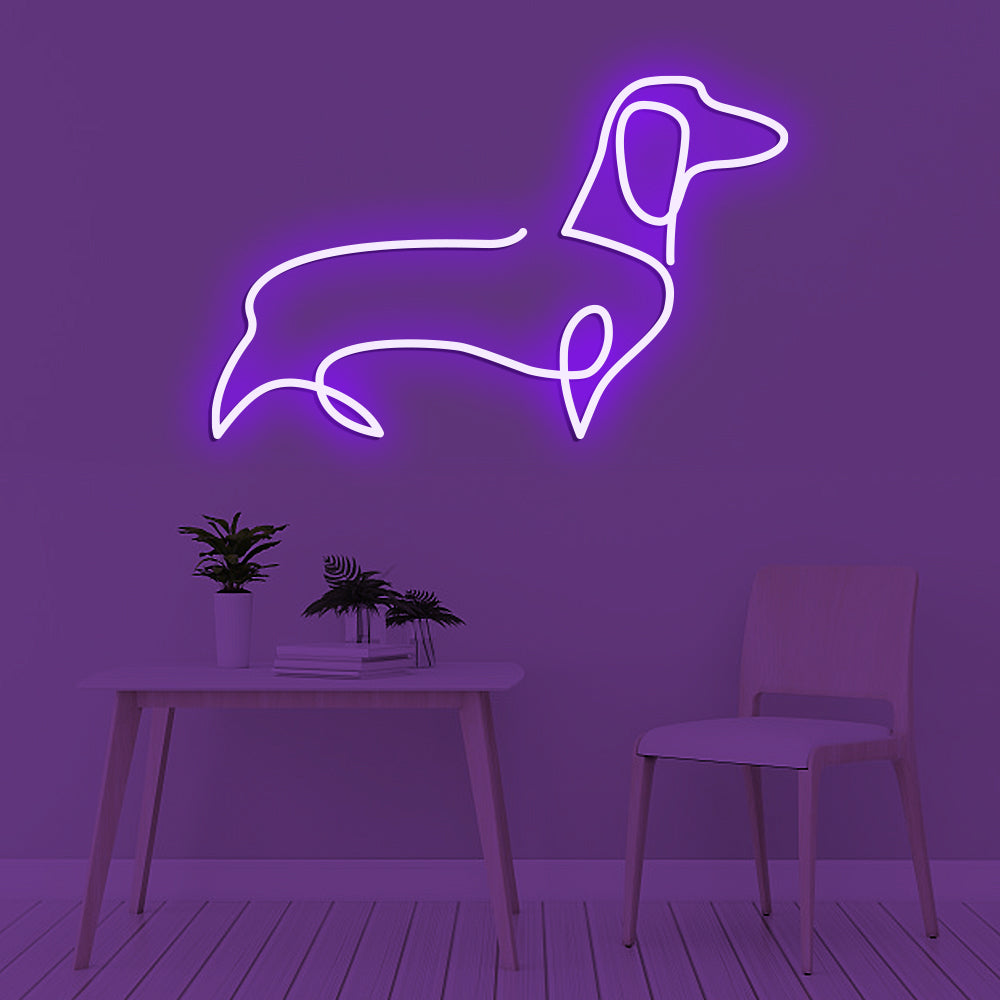 Dachshund Dog Neon Sign - LED Neon Sign For Gifts, Room Decor, Pet Storefront Decor