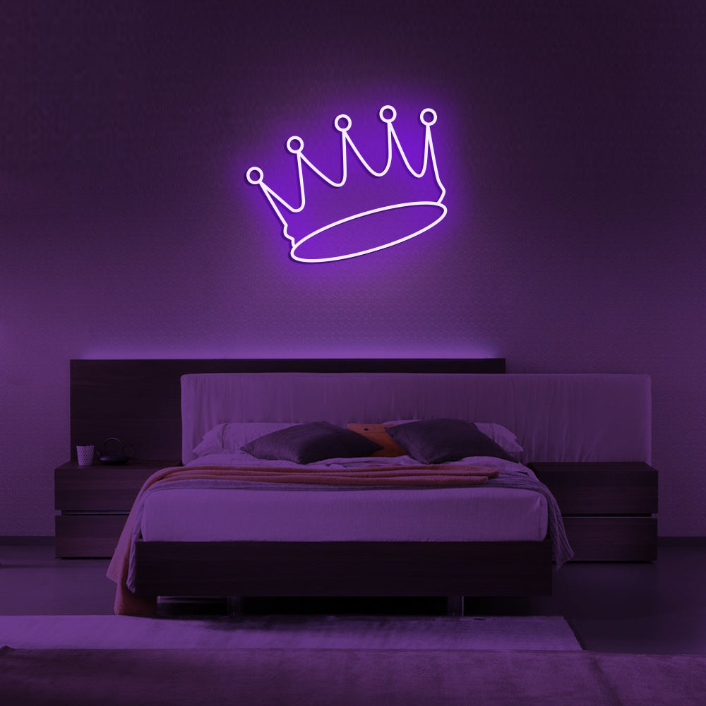 Crown Neon Sign - LED Neon Sign For Gifts, Room Decor
