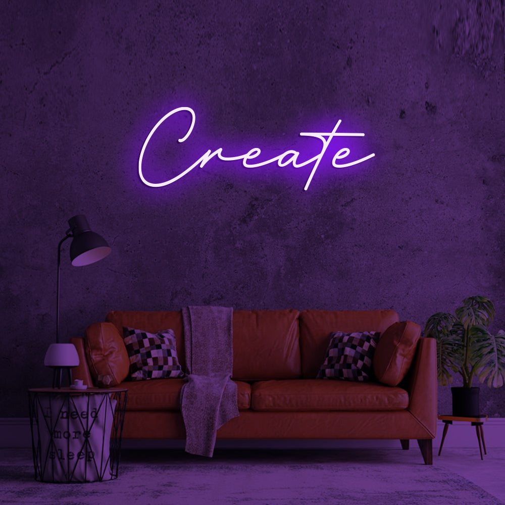 Create Neon Sign - LED Neon Sign For Gifts, Room Decor