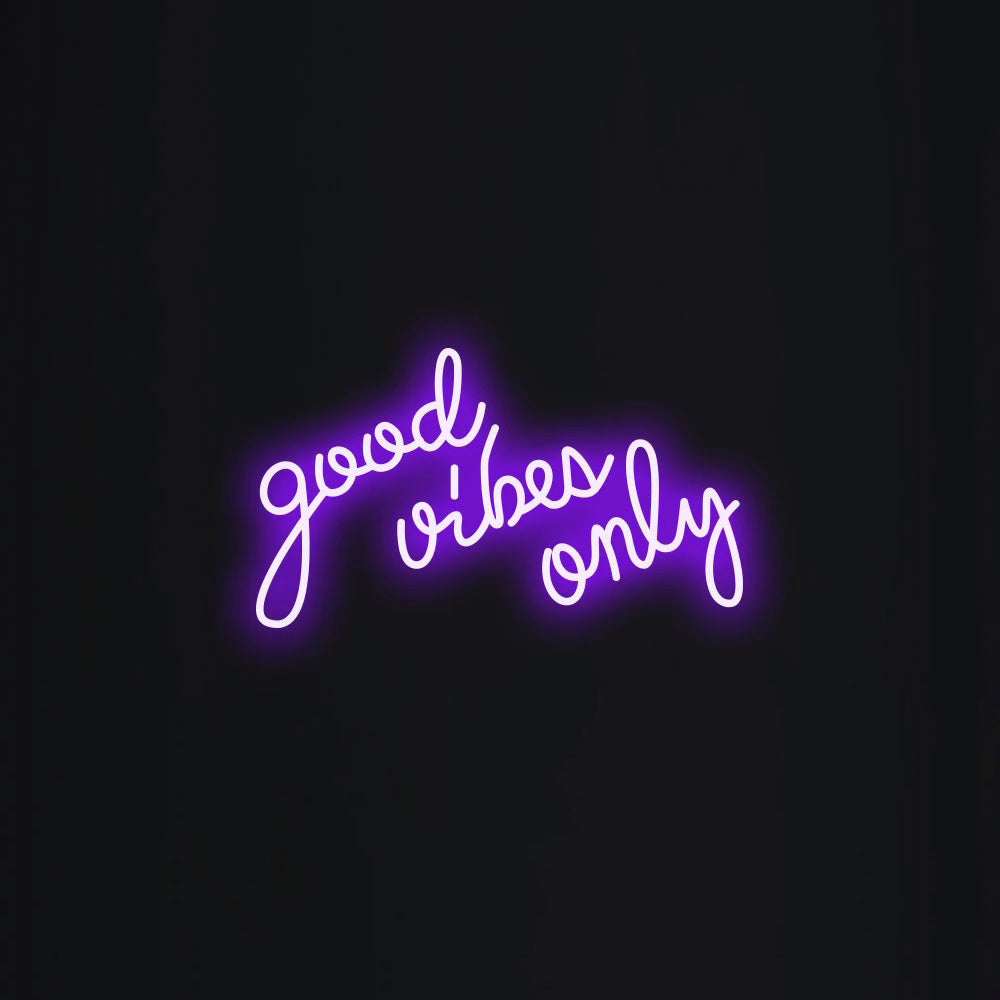 Good vibes only Neon Sign - LED Neon Sign For Gifts, Room Decor