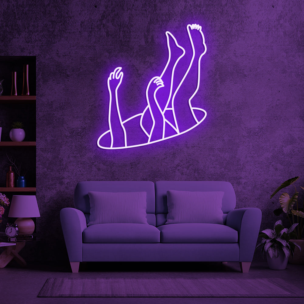 Falling Art Neon Sign LED Neon Sign For Gifts, Room Decor