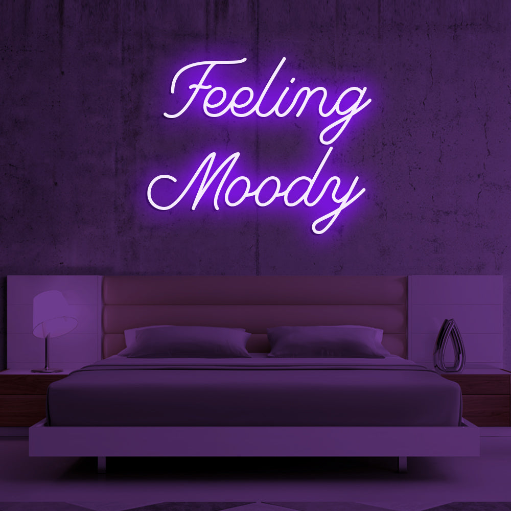 Feeling Moody Neon Sign - LED Neon Sign For Gifts, Room Decor