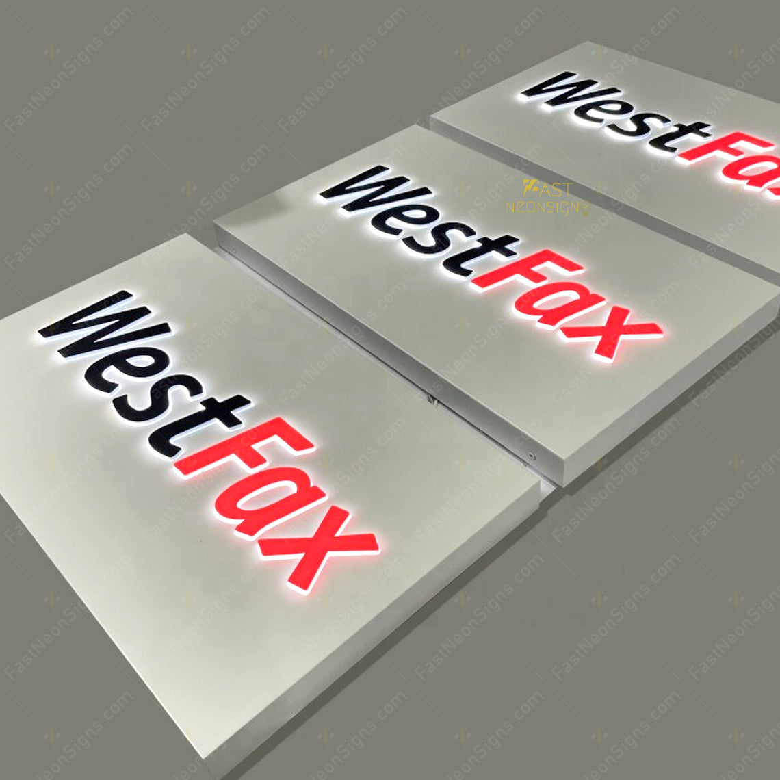 Custom Acrylic Push Through Signs LED push-thru Letters Sign for Business Brand