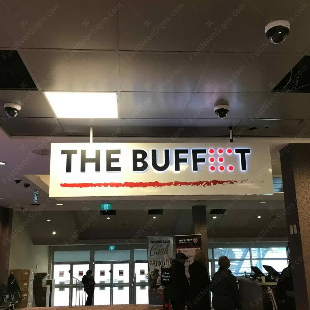 Custom Acrylic Push Through Signs LED push-thru Letters Sign for Business Brand