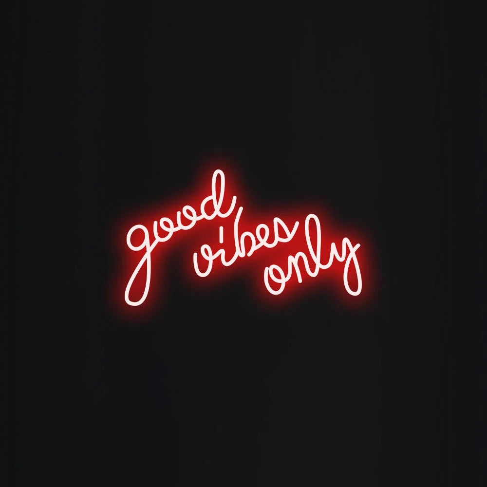 Good vibes only Neon Sign - LED Neon Sign For Gifts, Room Decor