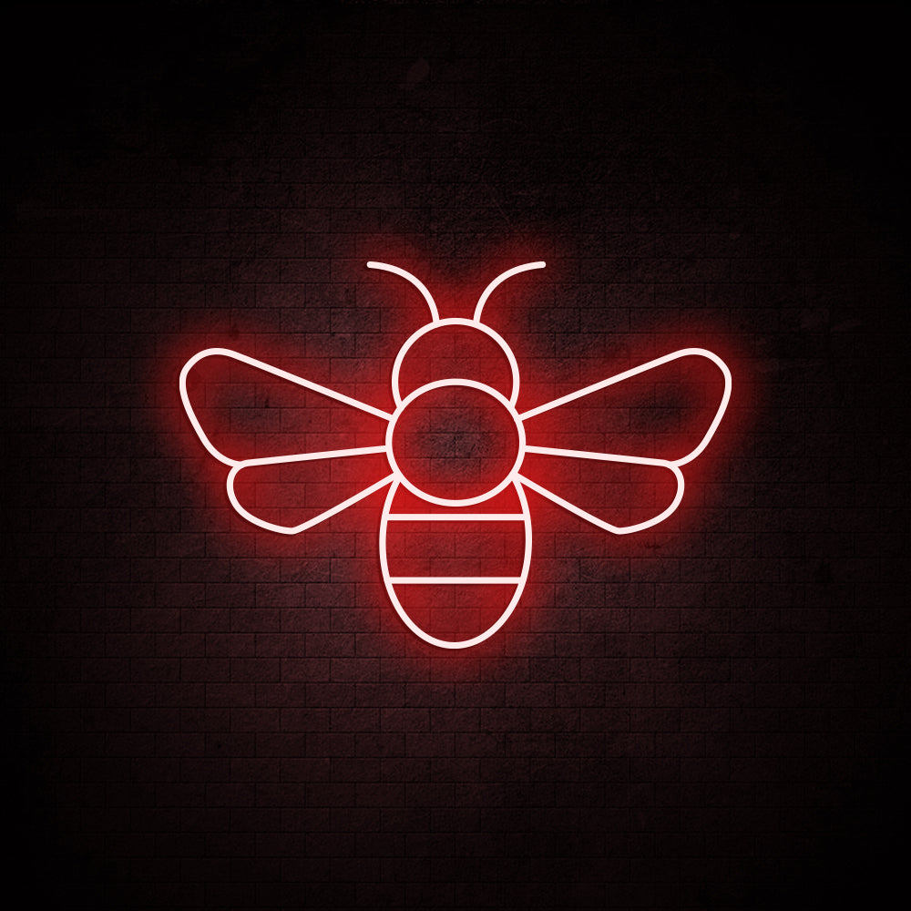 Bee Neon Sign - LED Neon Sign For Gifts, Room Decor