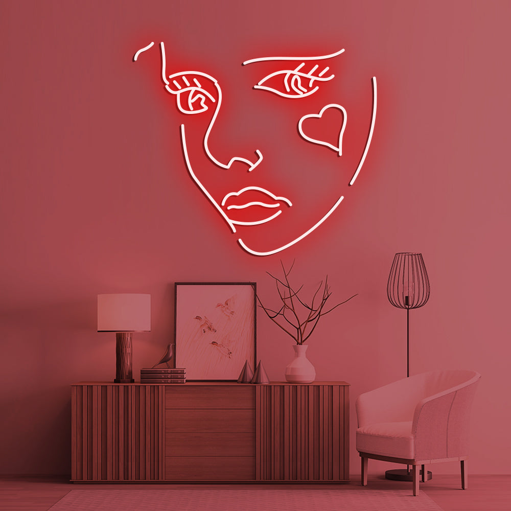 Beauty Neon Sign - LED Neon Sign For Gifts, Room Decor