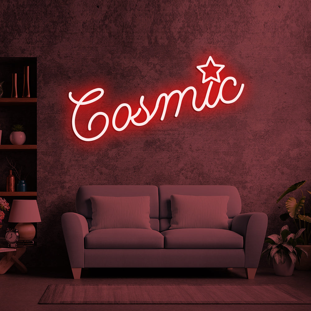 Cosmic Neon Sign - LED Neon Sign For Gifts, Room Decor