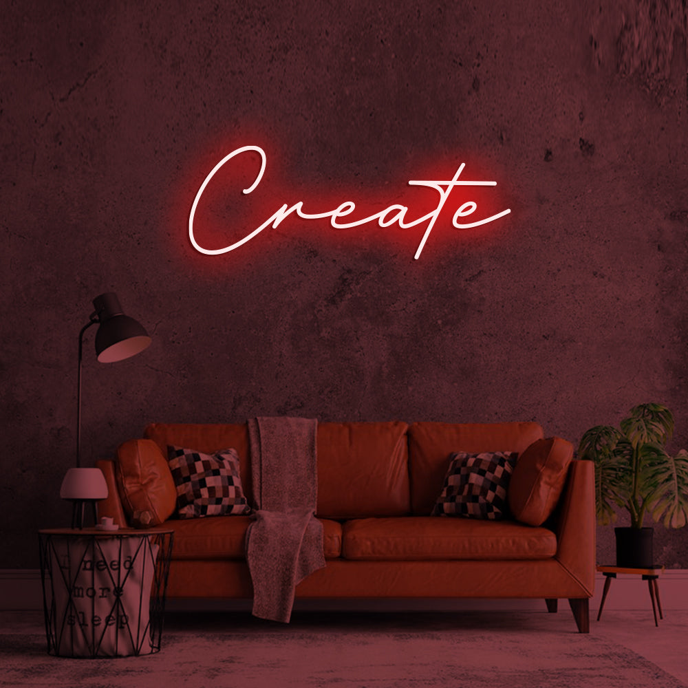 Create Neon Sign - LED Neon Sign For Gifts, Room Decor