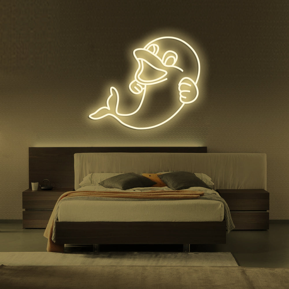 Dolphin Neon Sign - LED Neon Sign For Gifts, Room Decor