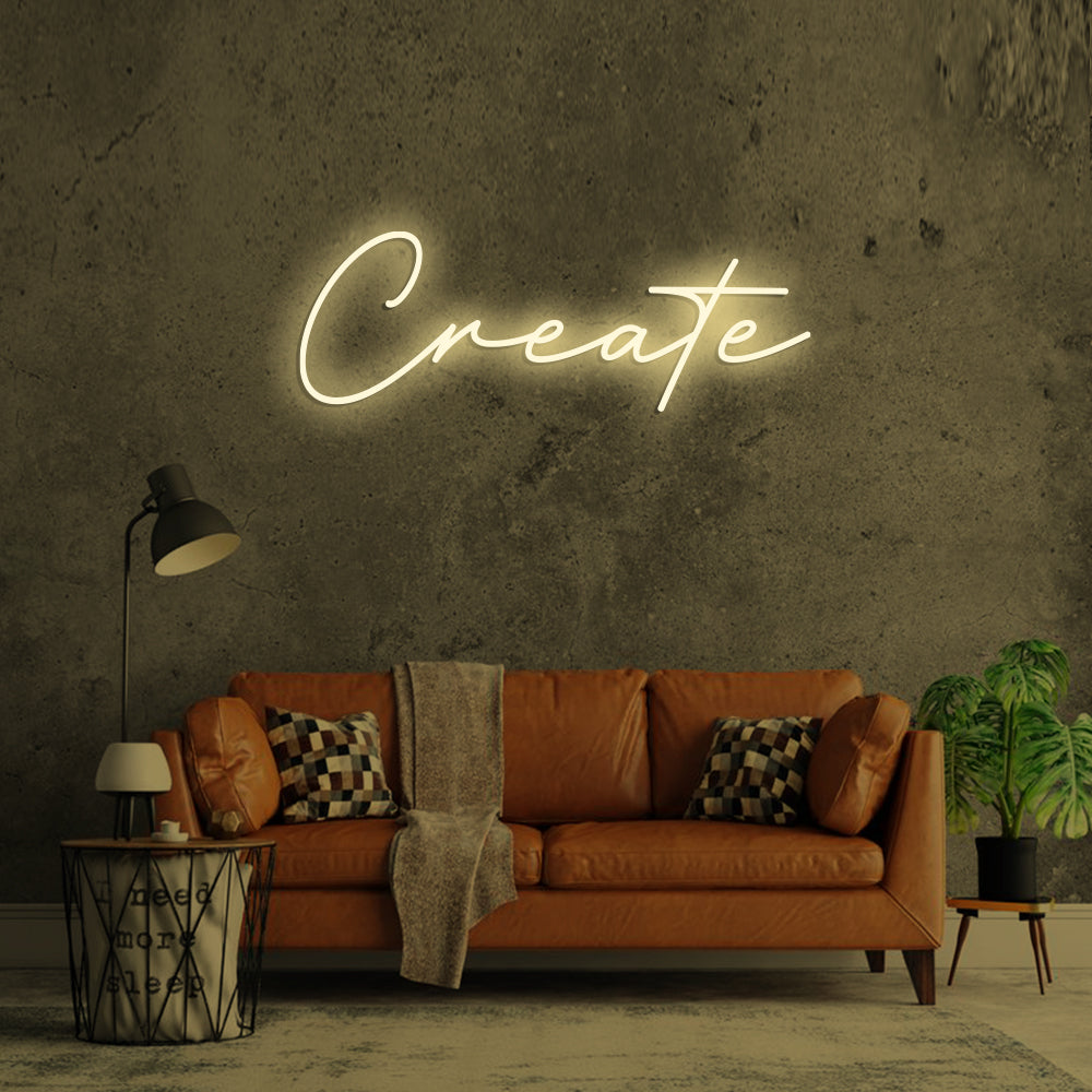 Create Neon Sign - LED Neon Sign For Gifts, Room Decor