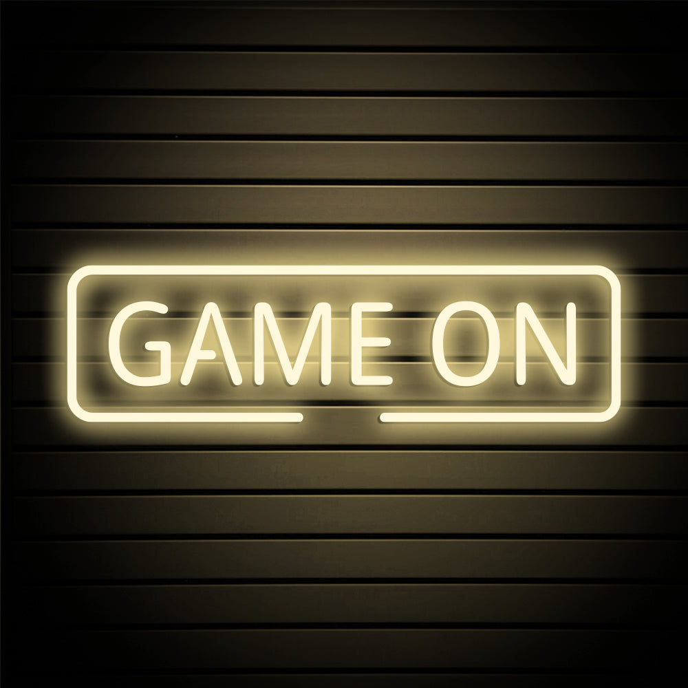 Game On Neon Sign - LED Neon Sign For Gifts, Room Decor
