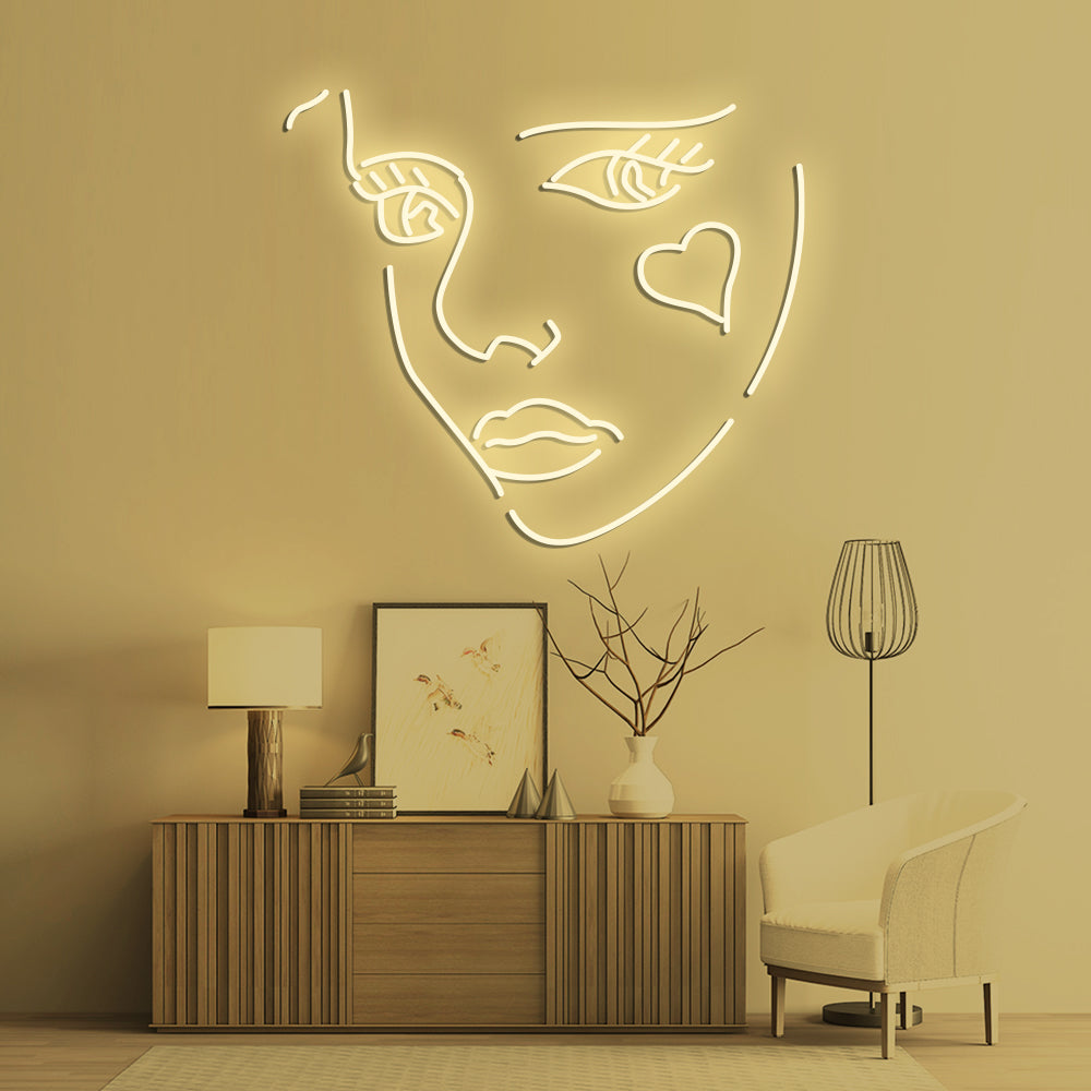 Beauty Neon Sign - LED Neon Sign For Gifts, Room Decor