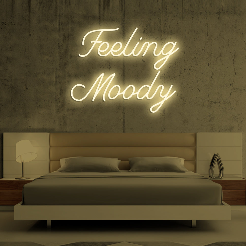 Feeling Moody Neon Sign - LED Neon Sign For Gifts, Room Decor