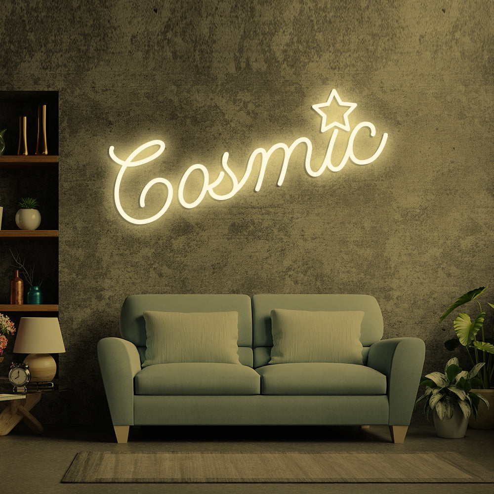 Cosmic Neon Sign - LED Neon Sign For Gifts, Room Decor