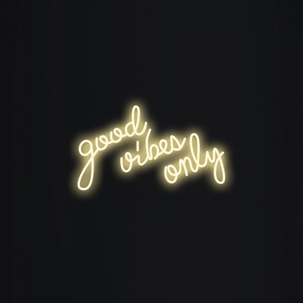 Good vibes only Neon Sign - LED Neon Sign For Gifts, Room Decor
