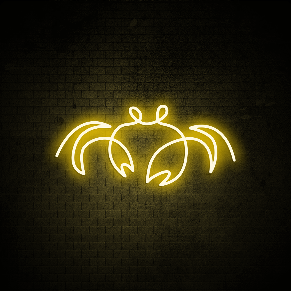 Cancer Crab Neon Sign - LED Neon Sign For Gifts, Room Decor