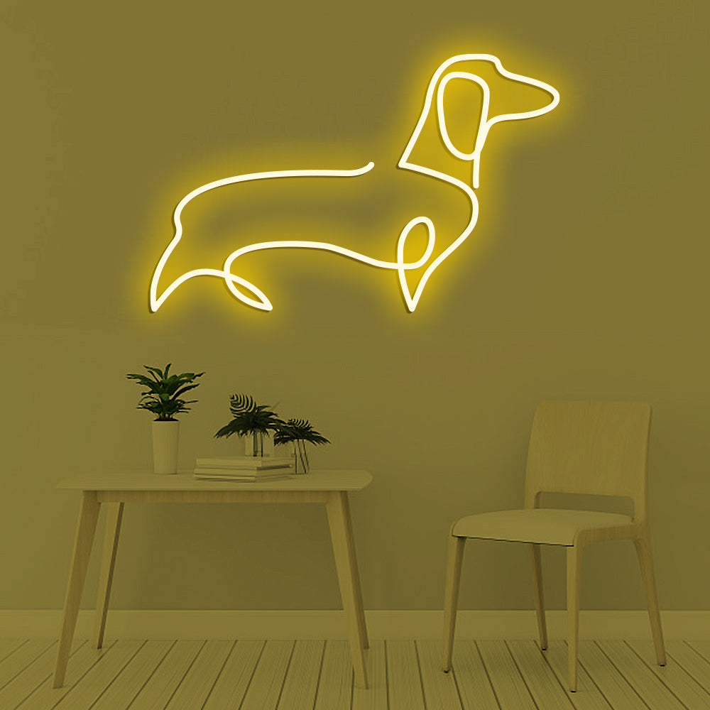 Dachshund Dog Neon Sign - LED Neon Sign For Gifts, Room Decor, Pet Storefront Decor