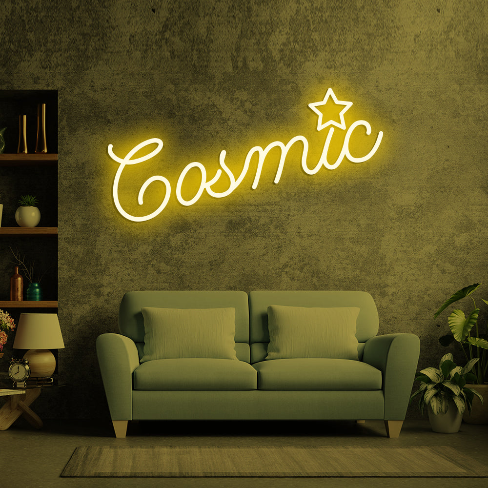 Cosmic Neon Sign - LED Neon Sign For Gifts, Room Decor