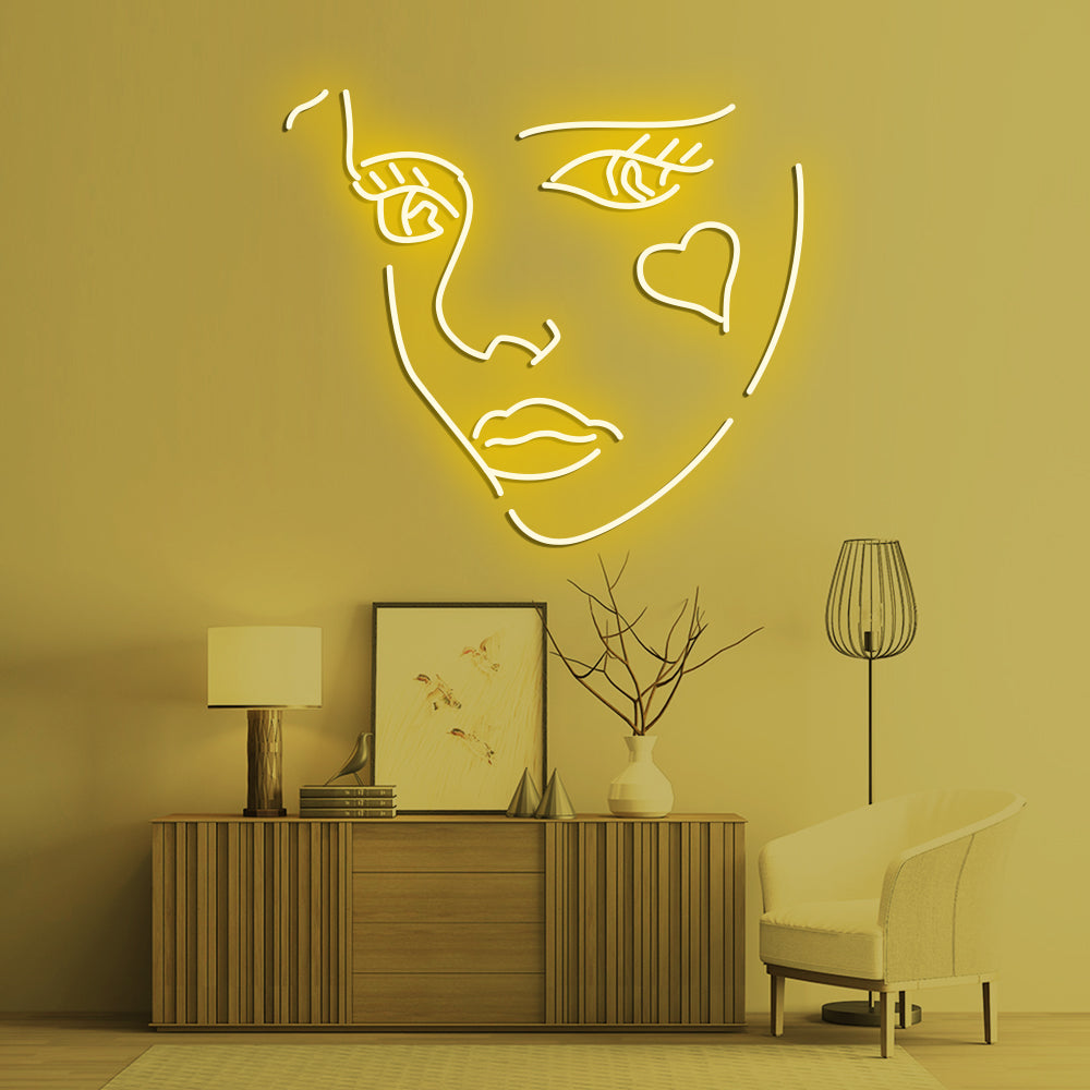 Beauty Neon Sign - LED Neon Sign For Gifts, Room Decor