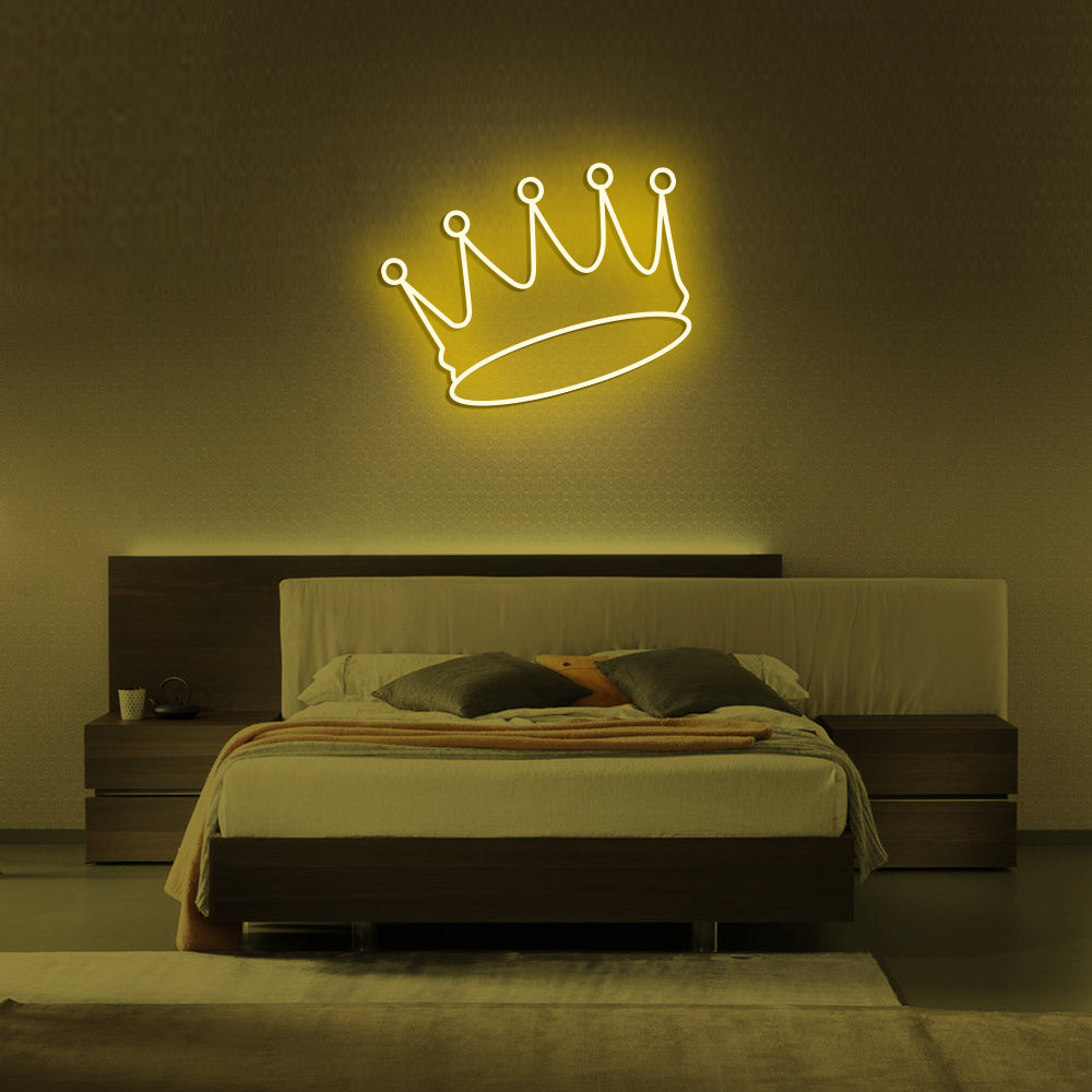 Crown Neon Sign - LED Neon Sign For Gifts, Room Decor