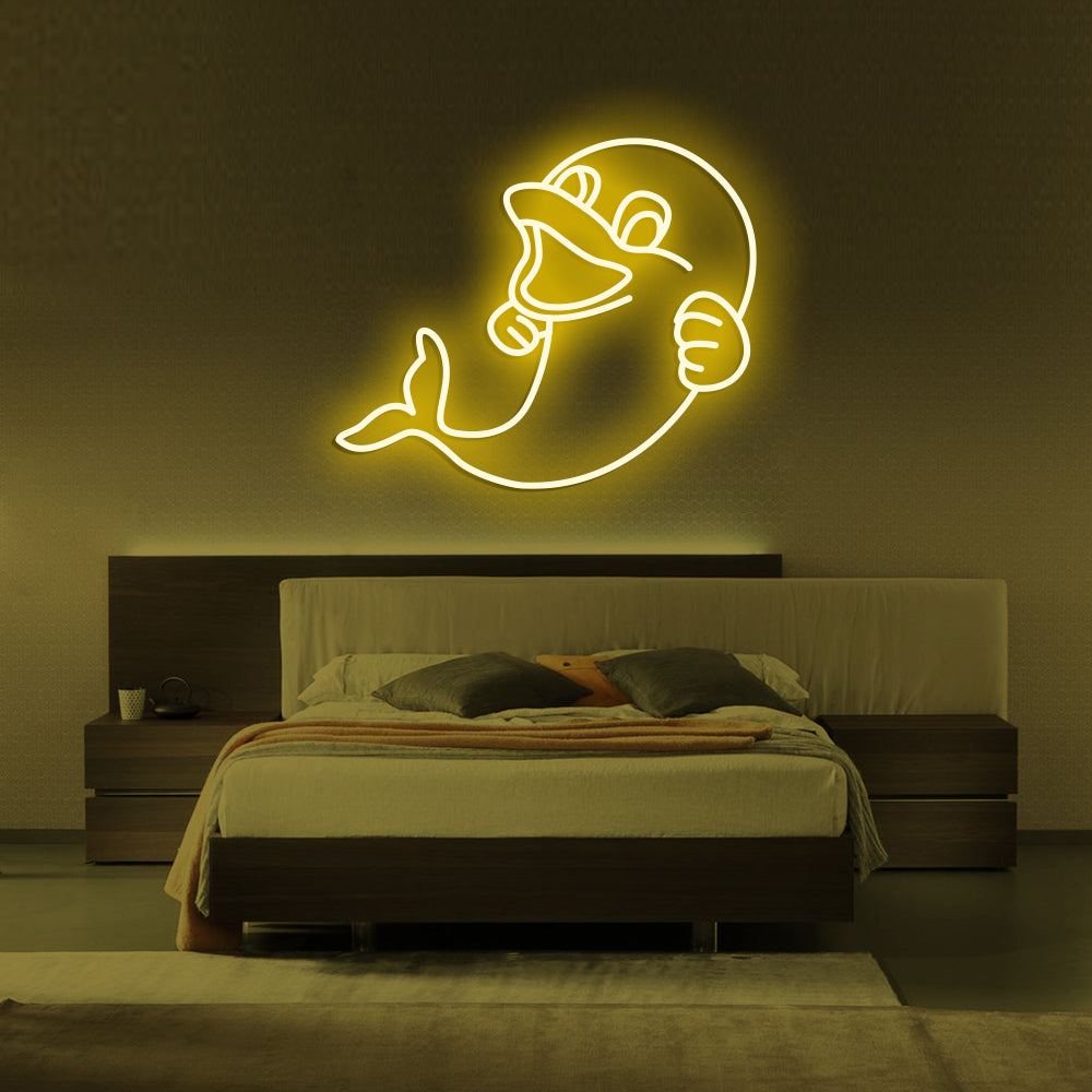 Dolphin Neon Sign - LED Neon Sign For Gifts, Room Decor