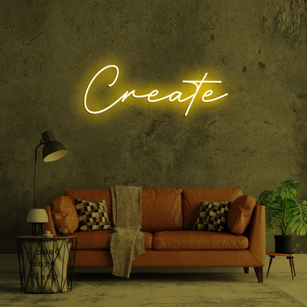 Create Neon Sign - LED Neon Sign For Gifts, Room Decor