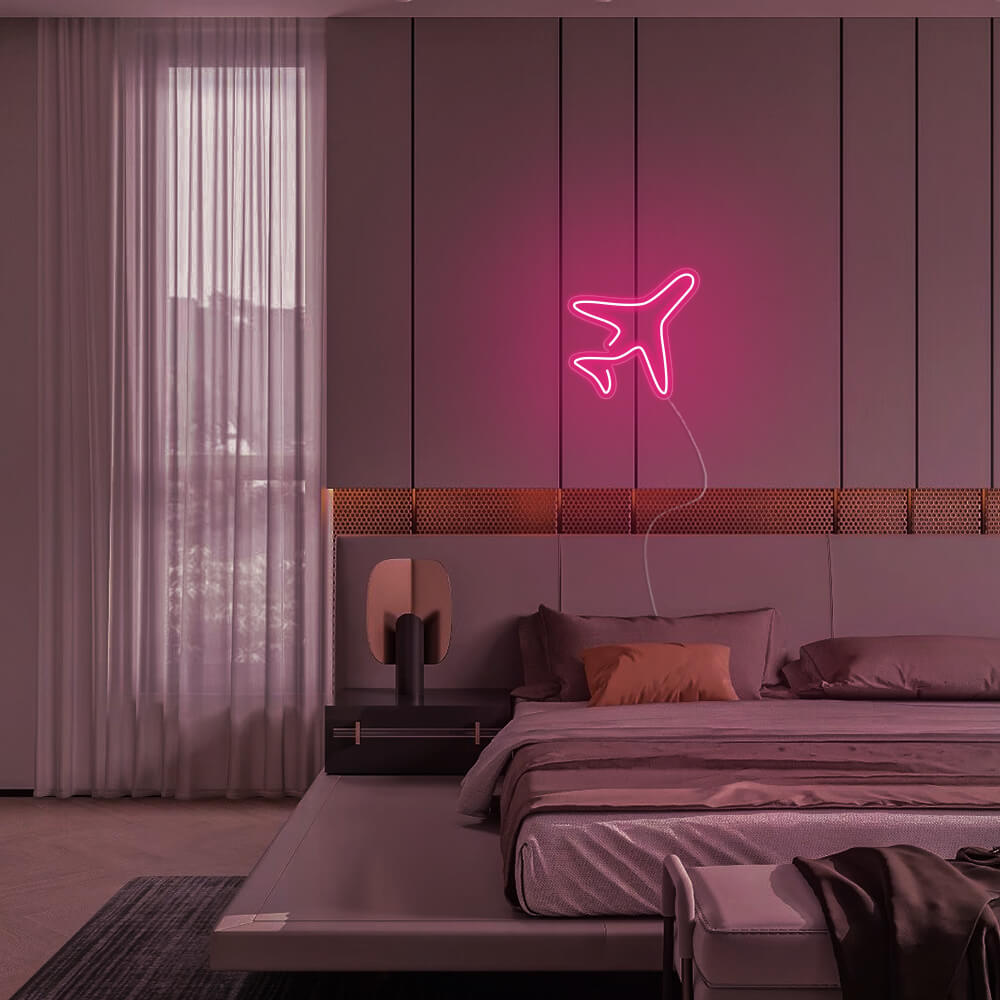 Mini Airplane LED Neon Signs