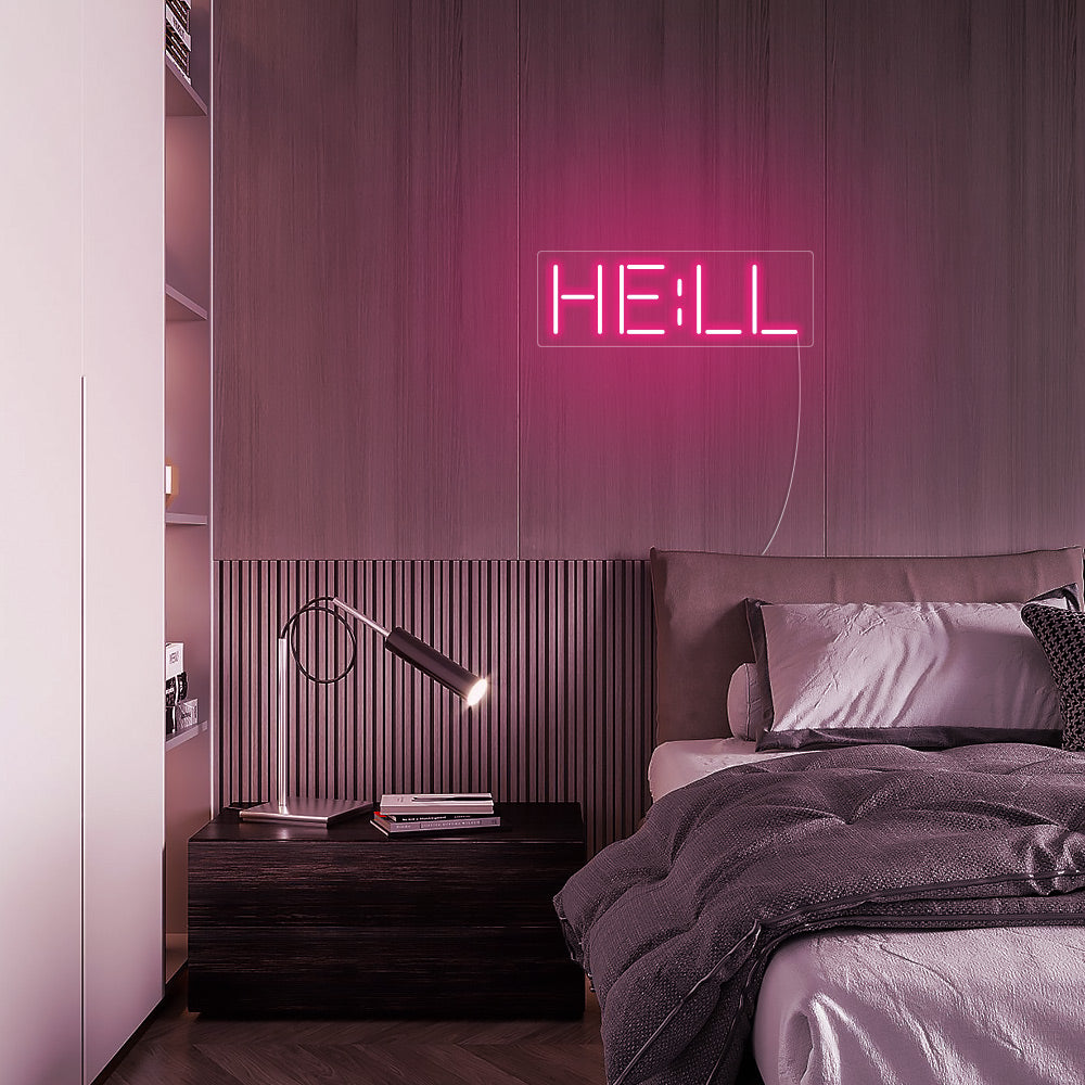 Mini HELL LED Neon Signs