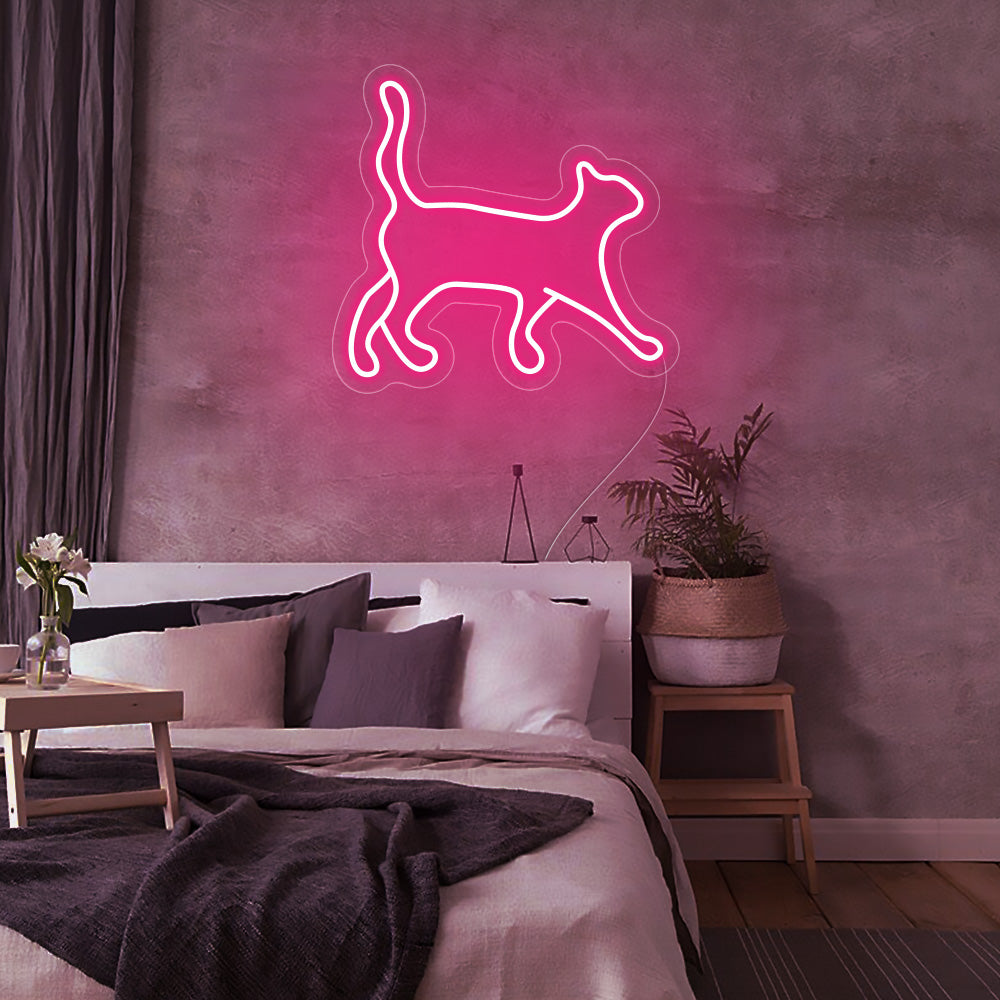 Cat Walking Neon Signs