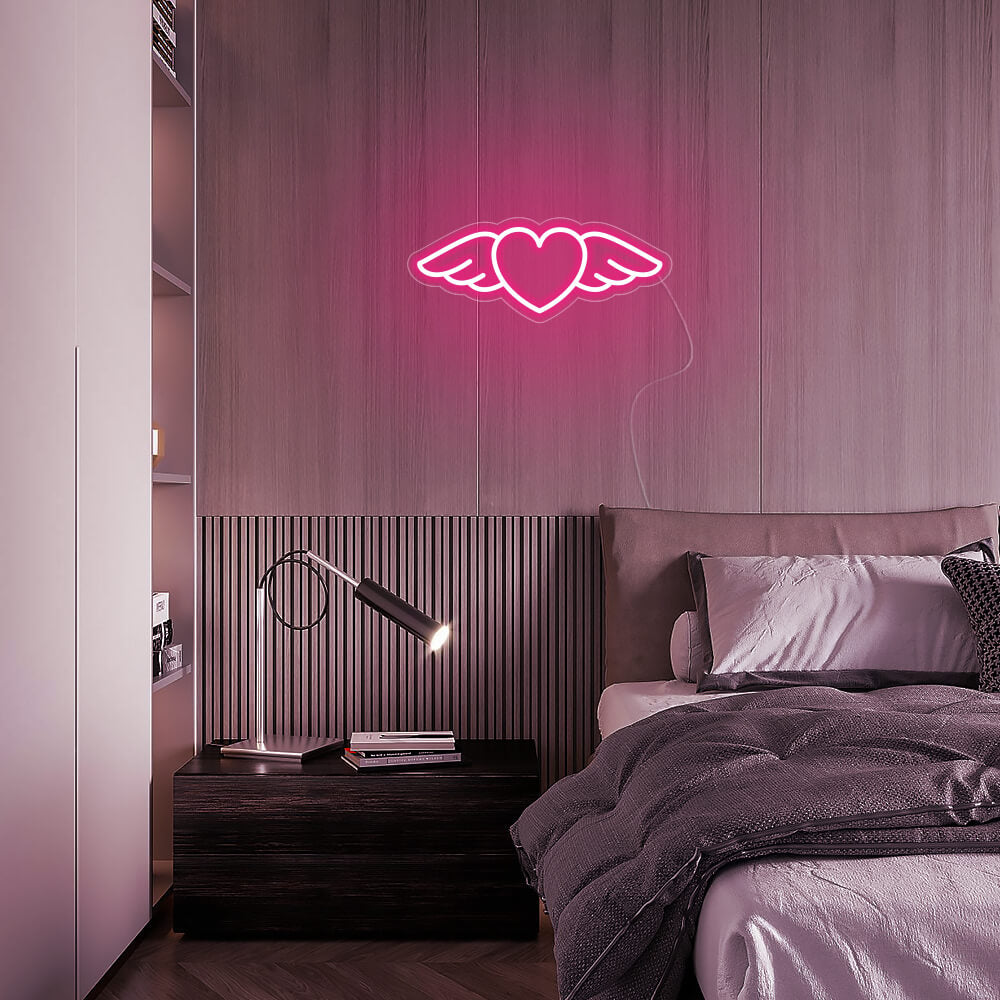 Mini Flying heart LED Neon Signs