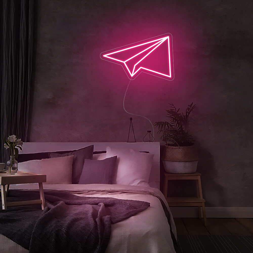 Mini Paper Plane LED Neon Signs