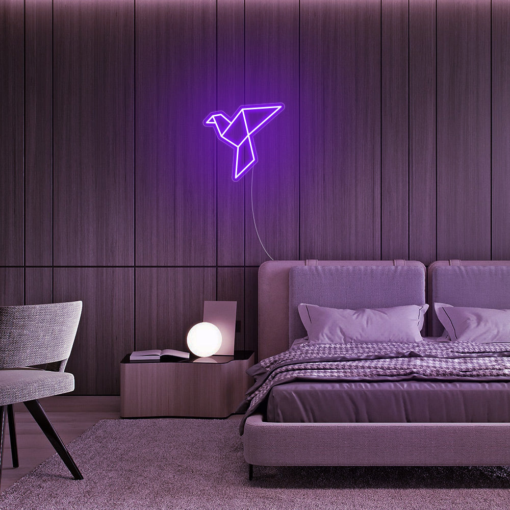 Mini Paper Crane LED Neon Signs