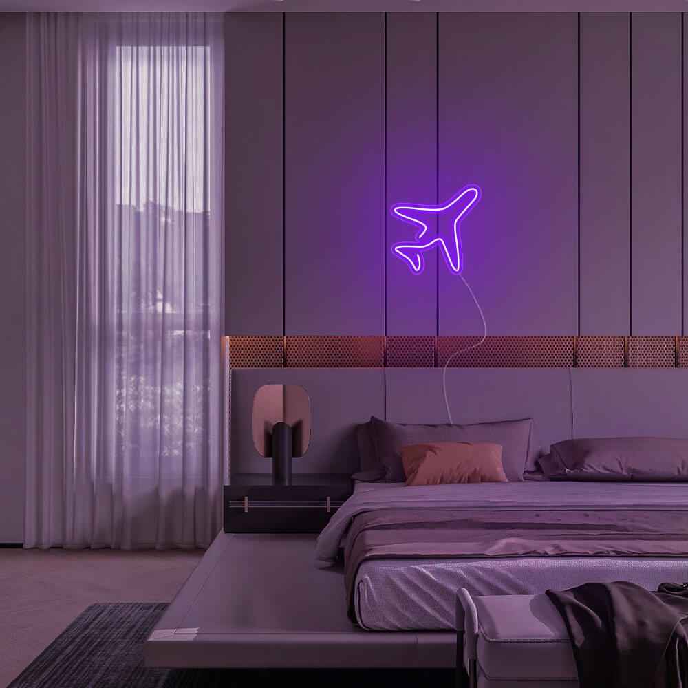 Mini Airplane LED Neon Signs