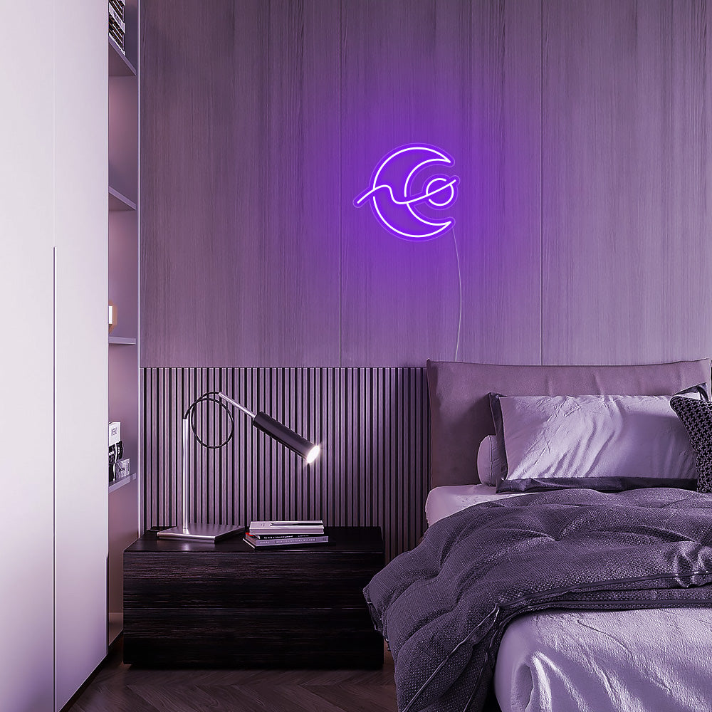 Mini Changing Moon LED Neon Signs