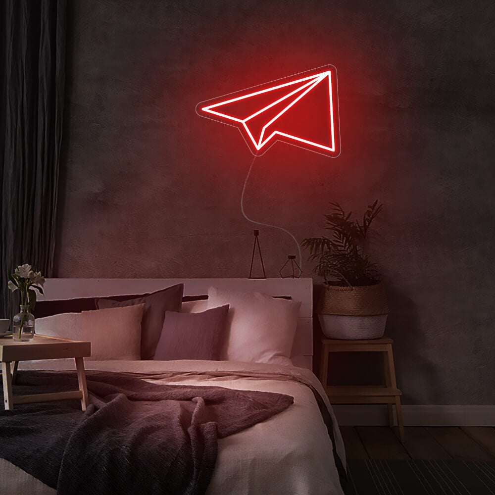 Mini Paper Plane LED Neon Signs