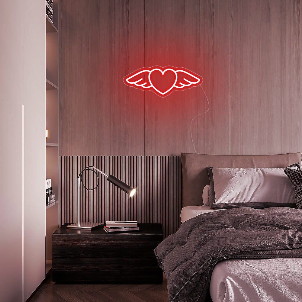 Mini Flying heart LED Neon Signs