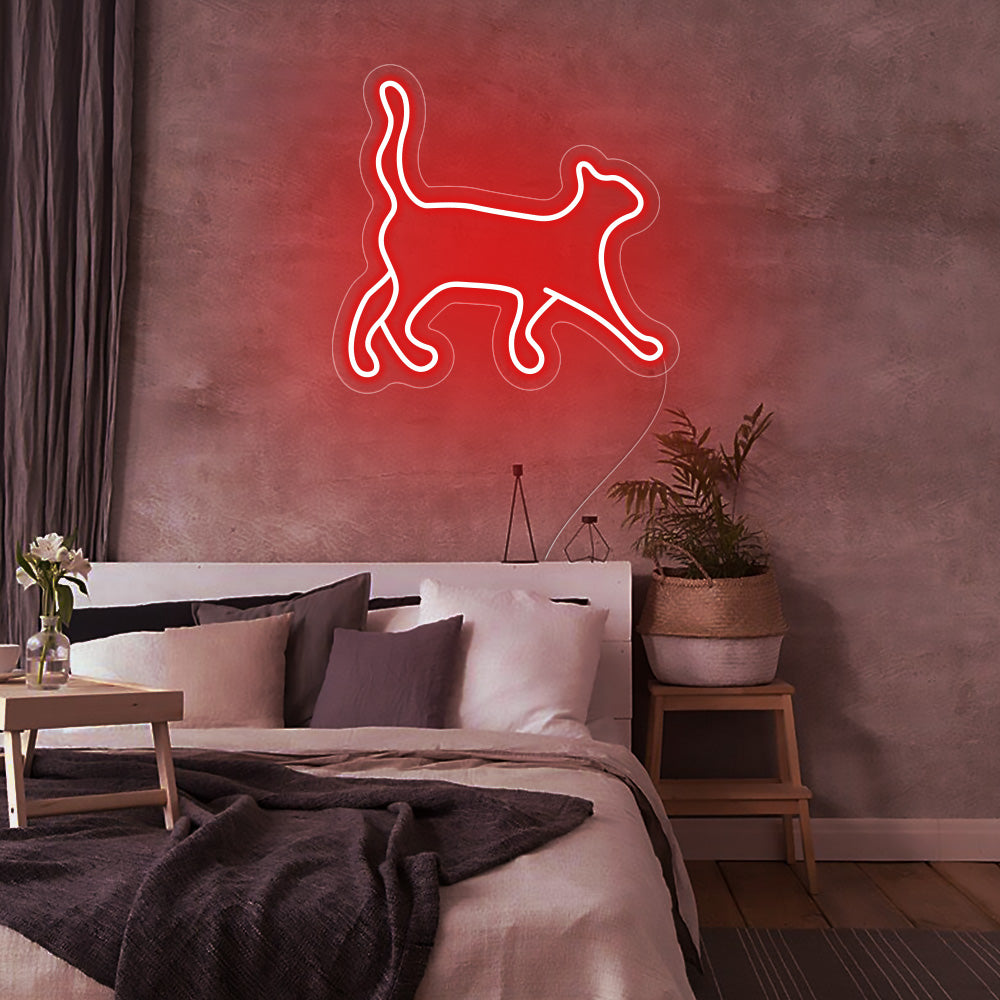 Cat Walking Neon Signs
