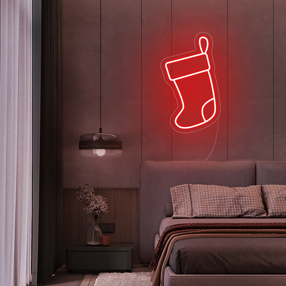 Christmas Socks Neon Signs