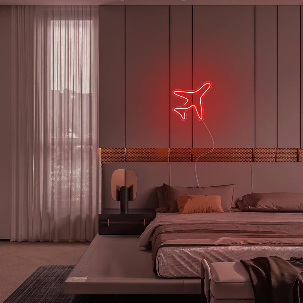 Mini Airplane LED Neon Signs