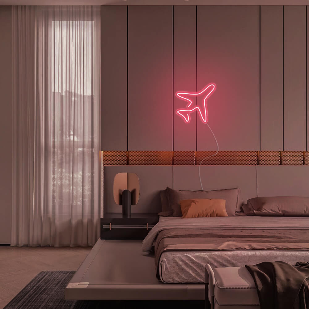 Mini Airplane LED Neon Signs