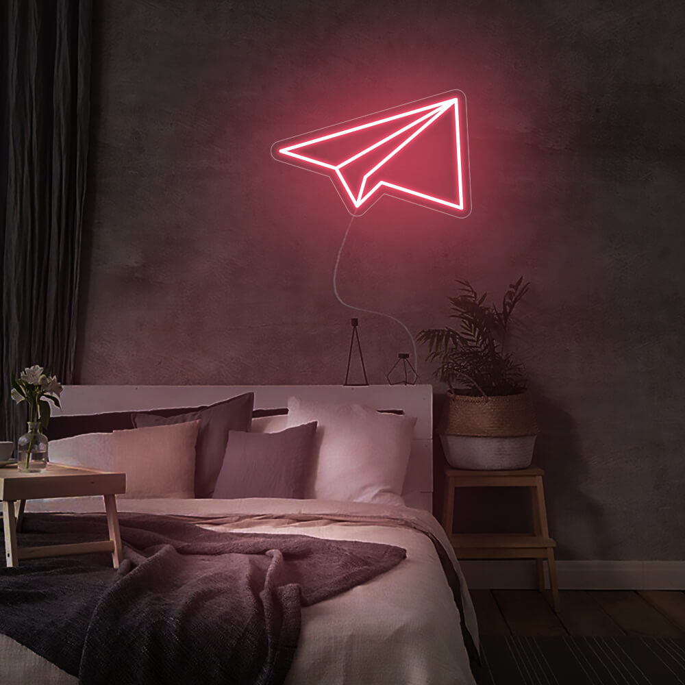 Mini Paper Plane LED Neon Signs