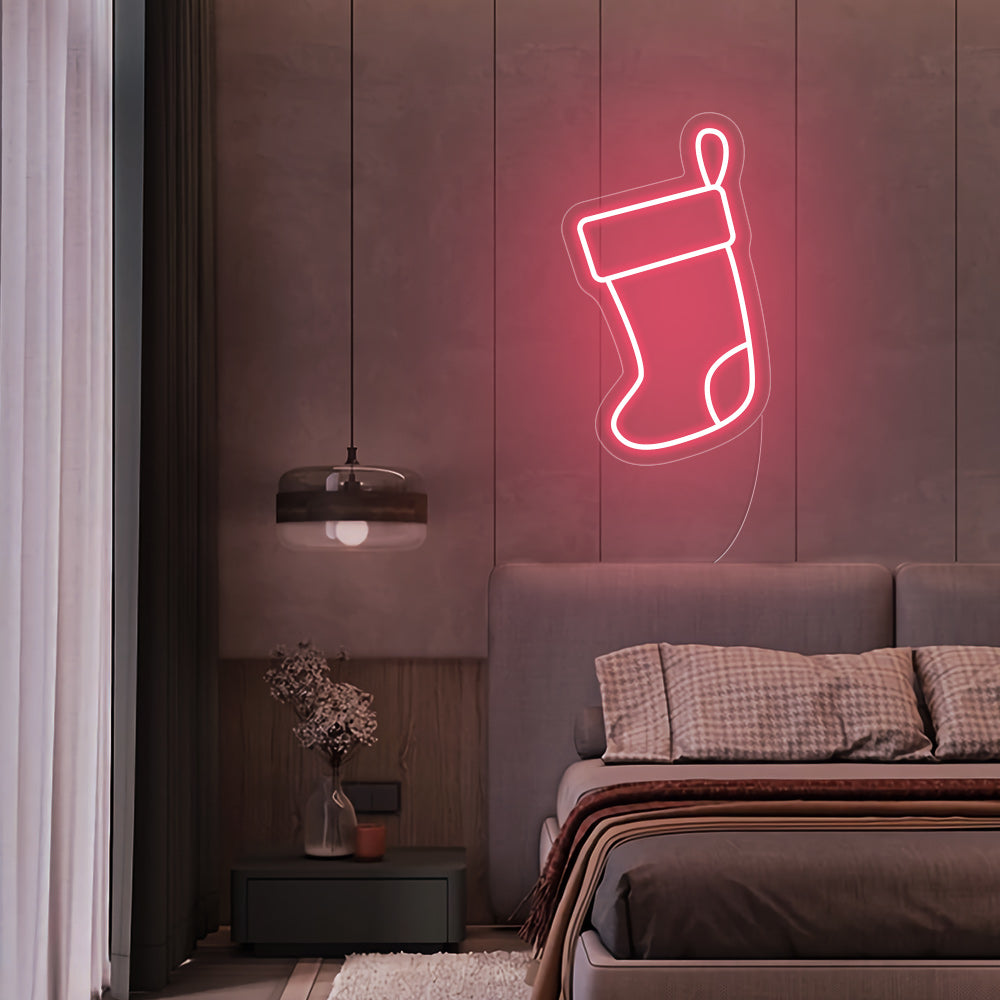 Christmas Socks Neon Signs