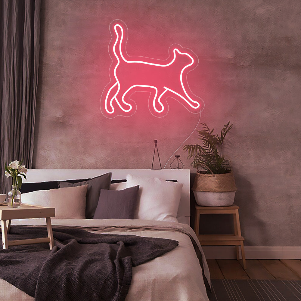 Cat Walking Neon Signs