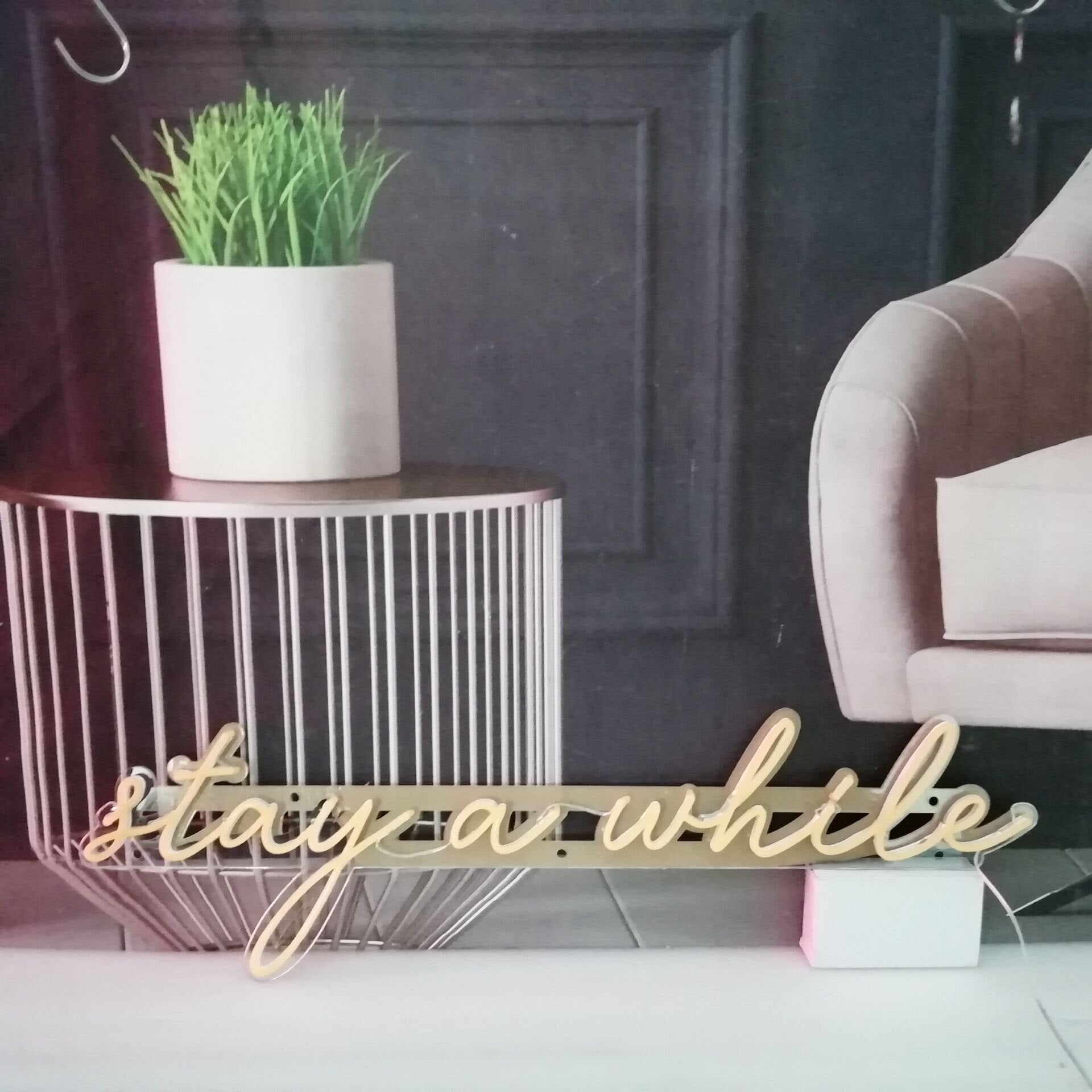 stay a while Neon Signs