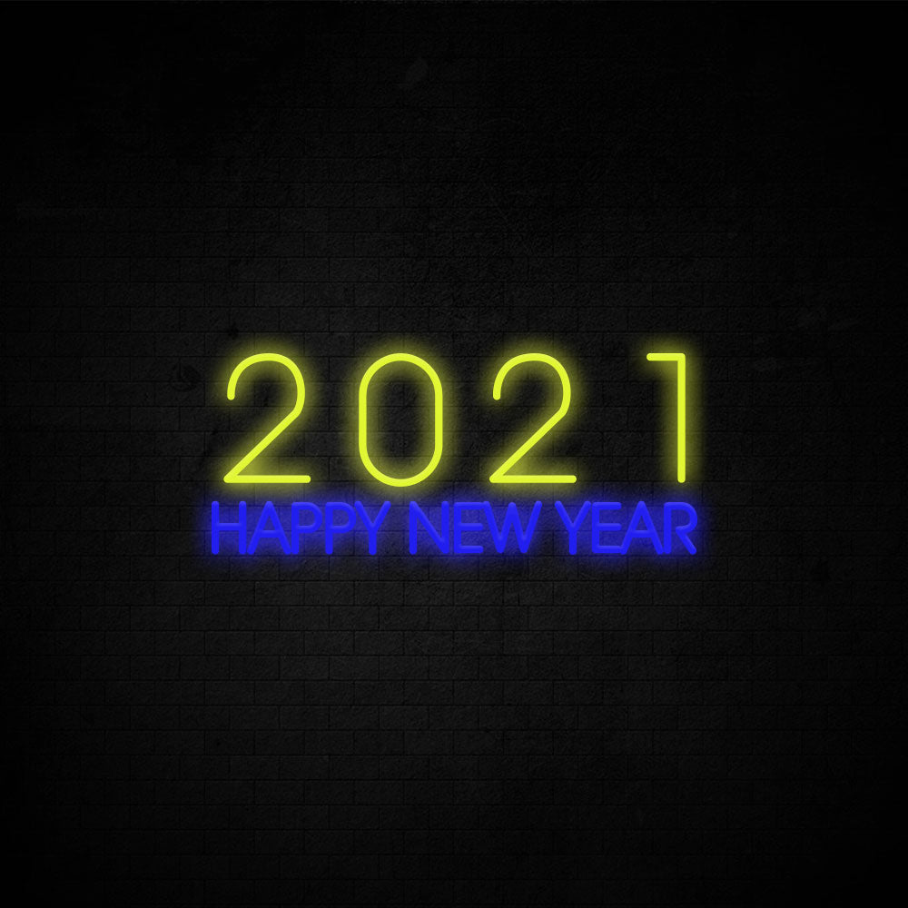 2021 Happy New Year  Neon Signs